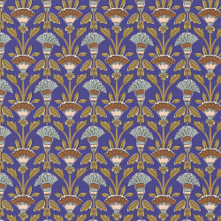 Printed Cotton KANTHA Blue / Green